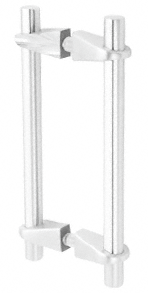 C.R. Laurence CRL 22&quot; Polished Stainless Variant Series Adjustable Pull Handle with VP1 Mounting Posts | VPS122PS
